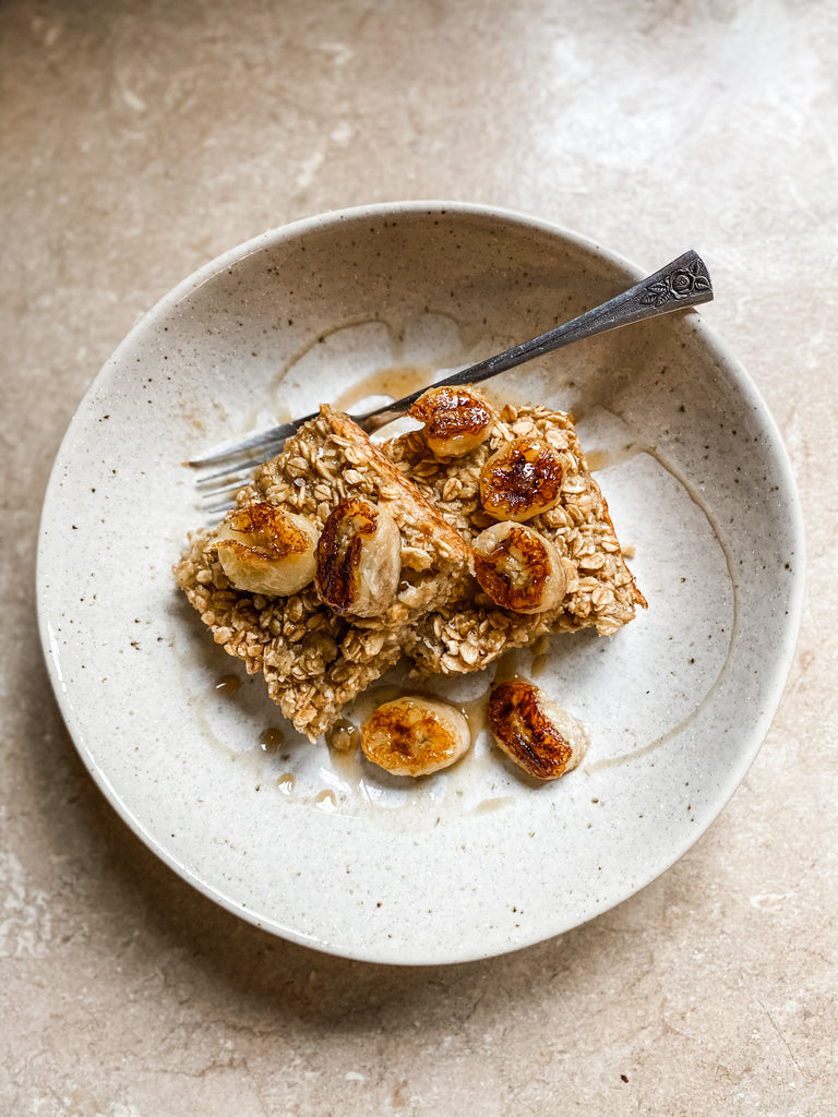 Baked Banana Oatmeal